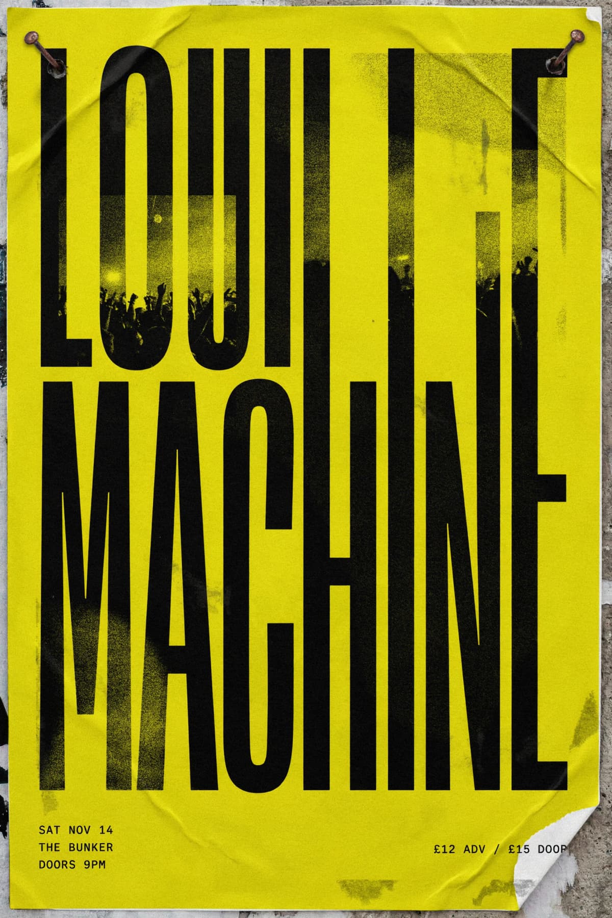 Brutalist Gig Poster