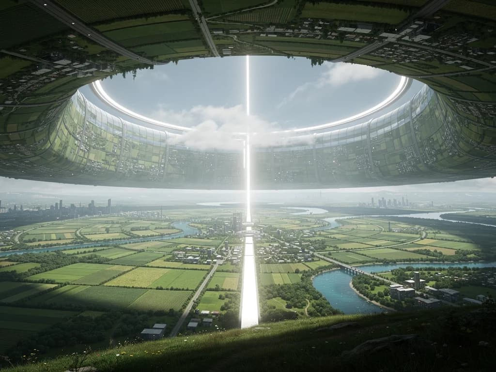 Inside a Rotating Space Habitat