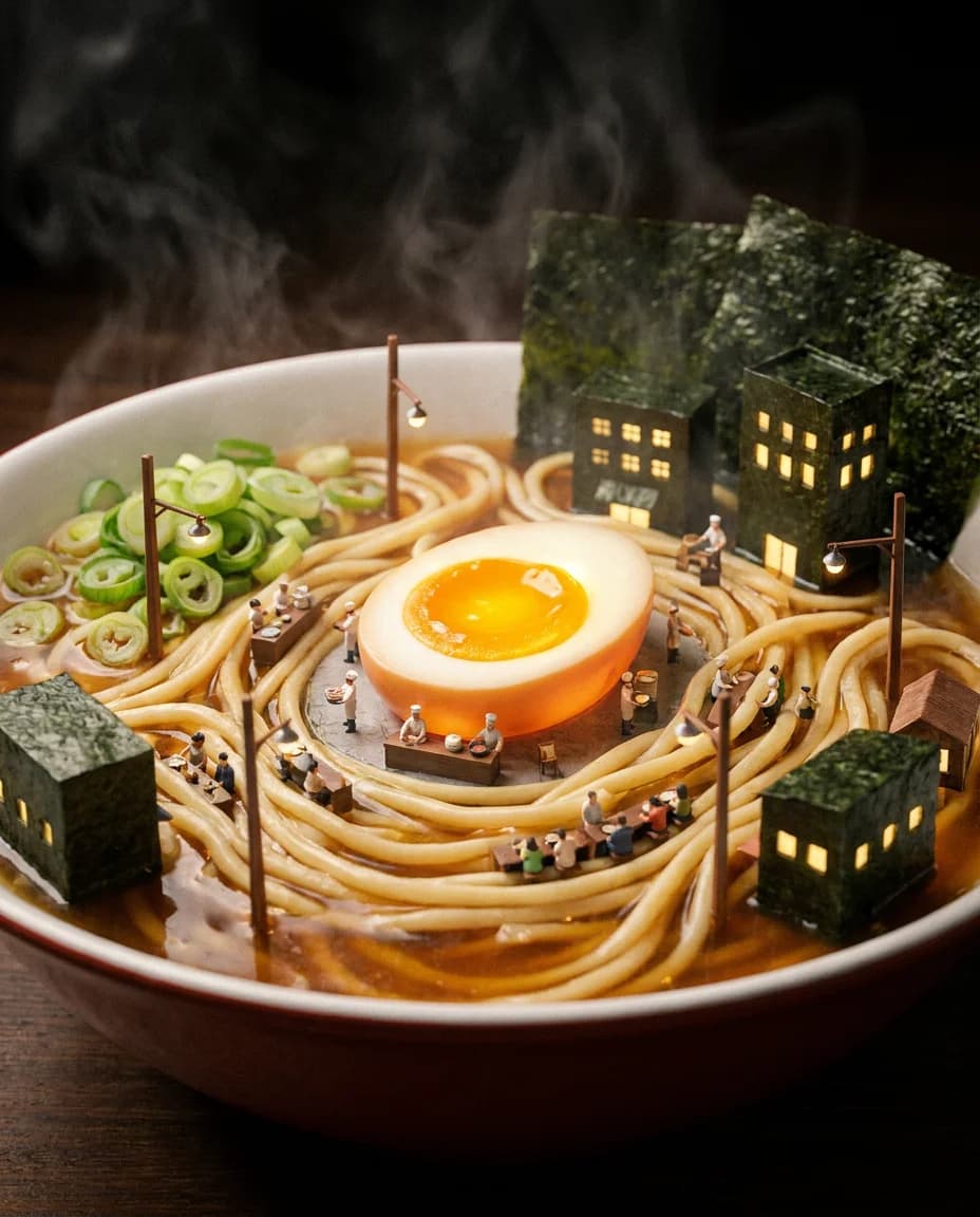 A Neighborhood Inside a Ramen Bowl